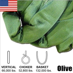 Olive Endless Round Slings