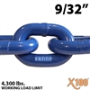 9/32 inch X100 Grade 100 Lifting Chain