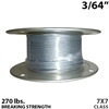 3/64" 7x7 Galvanized Aircraft Cable X 500FT