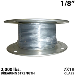 1/8" 7x19 Galvanized Aircraft Cable