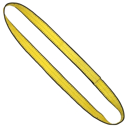 1" x 4' - 2 Ply Advant-Edge Yellow Polyester Endless Sling