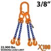 3/8" X100 QOG Grade 100 Chain Sling
