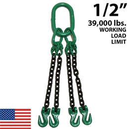 1/2" Grade 100 QOG Chain Sling - USA