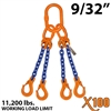 9/32" X100 QOS Grade 100 Chain Sling