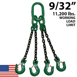 9/32" Grade 100 QOS Chain Sling - USA