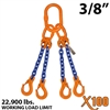 3/8" X100 QOS Grade 100 Chain Sling
