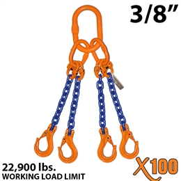 3/8" X100 QOS Grade 100 Chain Sling