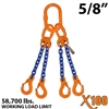 5/8" X100 QOS Grade 100 Chain Sling