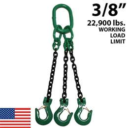 3/8" Grade 100 TOS Chain Sling - USA