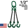 1/2" Grade 100 TOS Chain Sling - USA
