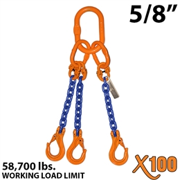 5/8" X100 TOS Grade 100 Chain Sling