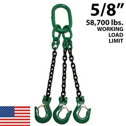 5/8" Grade 100 TOS Chain Sling - USA