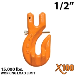 1/2" X100 Grade 100 Clevis Grab Hook w/ Latch