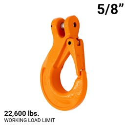 5/8" Grade 100 Clevis Sling Hook with Latch