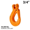 3/4" Grade 100 Clevis Sling Hook with Latch