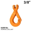 3/8" Grade 100 Clevis Self Locking Hook