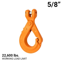 5/8" Grade 100 Clevis Self Locking Hook