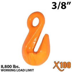 3/8" X100 Grade 100 Eye Grab Hook