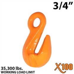 3/4" X100 Grade 100 Eye Grab Hook