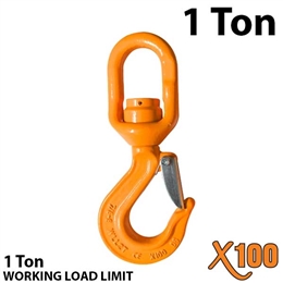 X100 Alloy Swivel Hoist Hook with Bearing