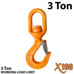 X100 Alloy Swivel Hoist Hook with Bearing