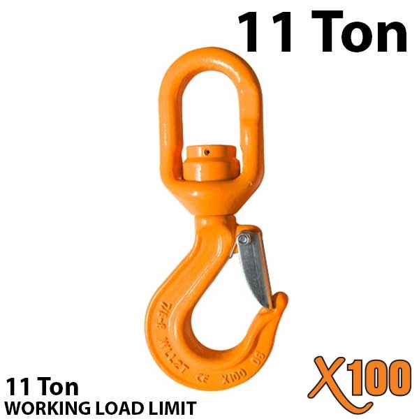 X100 Alloy Swivel Hoist Hook with Bearing