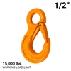 1/2" Grade 100 Eye Sling Hook with Latch