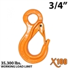3/4" X100 Grade 100 Eye Sling Hook with Latch