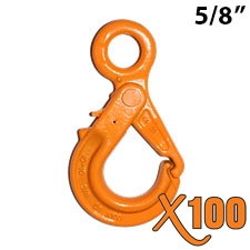 5/8" GRADE 100 Eye Self Locking Hook X100 BRAND