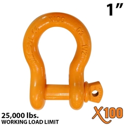 1" X100 Alloy Screw Pin Anchor Shackle