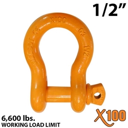 1/2" X100 Alloy Screw Pin Anchor Shackle