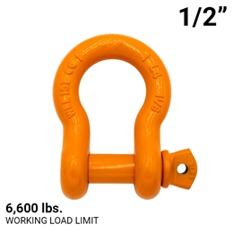 1/2" Alloy Screw Pin Anchor Shackle