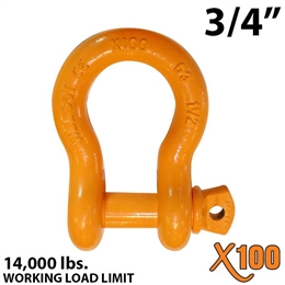 3/4" X100 Alloy Screw Pin Anchor Shackle