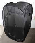Black 18" by 18" by 30" Popup Cage without Vinyl Window