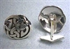 Sterling Silver Celtic Interlace Circle Cuff Links