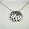 Celtic Interlace Circle Necklace, sterling silver by Zephyrus