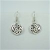 Large Celtic Interlace Circle Earrings - sterling silver - Zephyrus