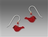 Sienna Sky Earrings-Sitting Red Cardinal