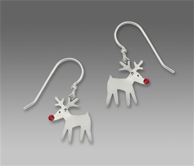 Sienna Sky Earrings-Rudolph the Red Nose Reindeer