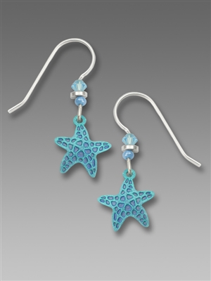 Sienna Sky Earrings-Blue Starfish