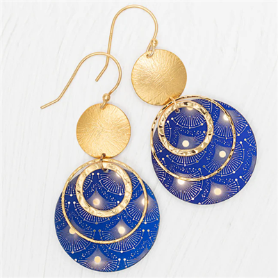Holly Yashi Earrings- Atlas-Midnight Blue