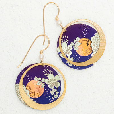 Holly Yashi Earrings- Luna- Blue Moon