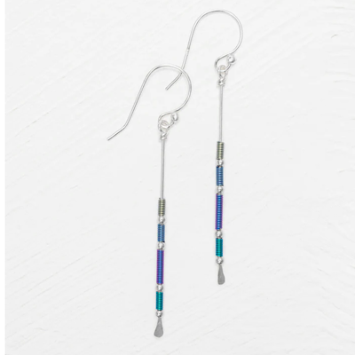 Holly Yashi Earrings- Sienna Stick- Blue