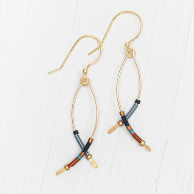 Holly Yashi Earrings- Montana- Copper Sky