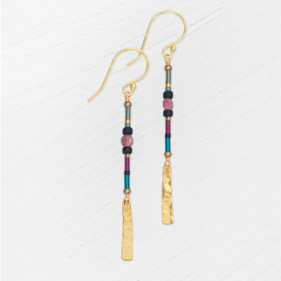 Holly Yashi Earrings- Dakota- Desert Rose
