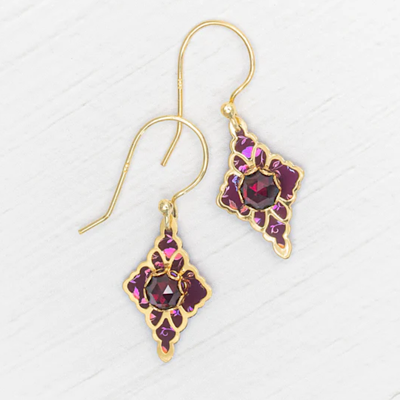 Holly Yashi Earrings- Esme- Garnet