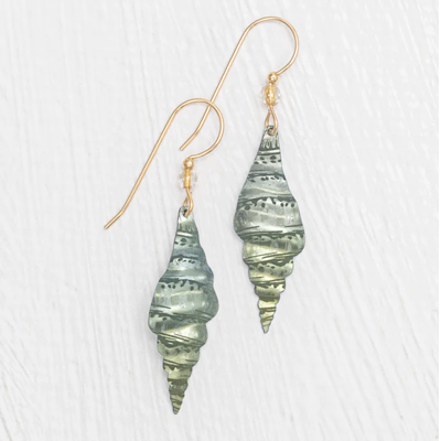 Holly Yashi Earrings- Triton- Sage Green