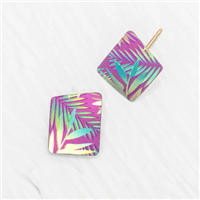 Holly Yashi Post Earrings- Rae- Tropic Magenta