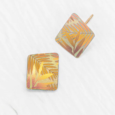 Holly Yashi Post Earrings- Rae- Tropic Peach