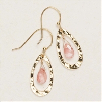 Holly Yashi Earrings-Celeste-Watermelon Quartz